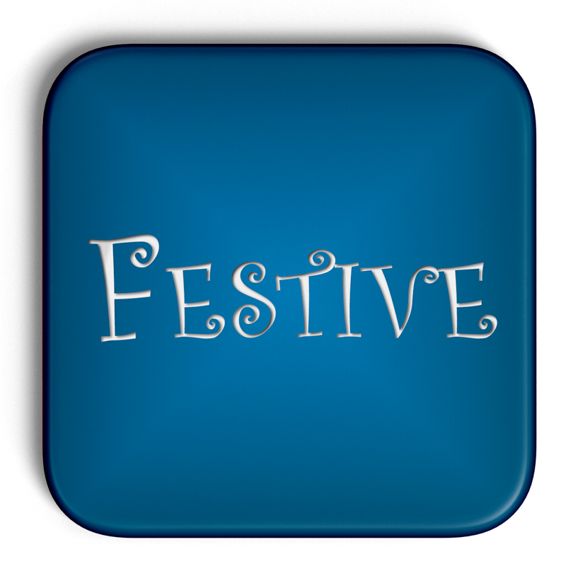 Festive Holiday Button